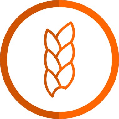 Buğday. Web simgesi basit illüstrasyon