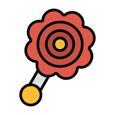 Şeker Lolipop. Basit tasarım