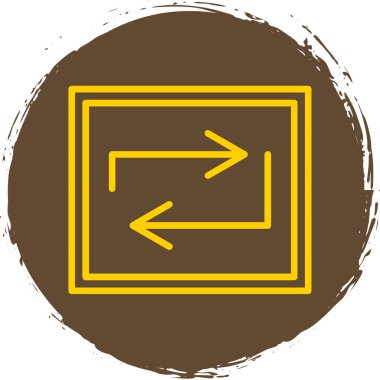 Web simgesi, vektör illüstrasyonunu tekrarla