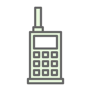 walkie talkie simgesi, vektör illüstrasyonu basit tasarım