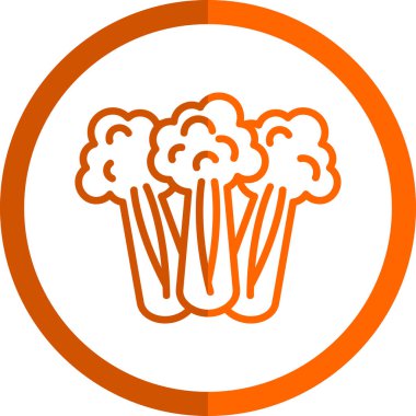 Kereviz simgesi, basit vektör çizimi. Sağlıklı yemek.