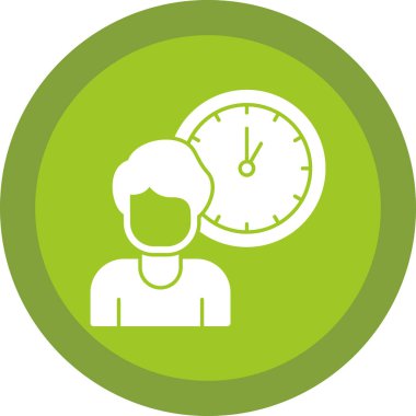 zaman yönetimi, vektör illüstrasyonu