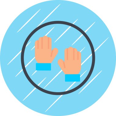 Eldivenler web simgesi vektör illüstrasyonu 