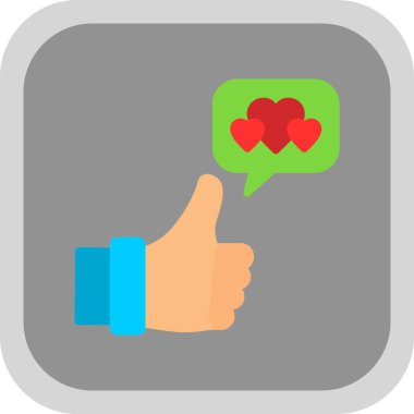 Aşk ileti vektör simgesi