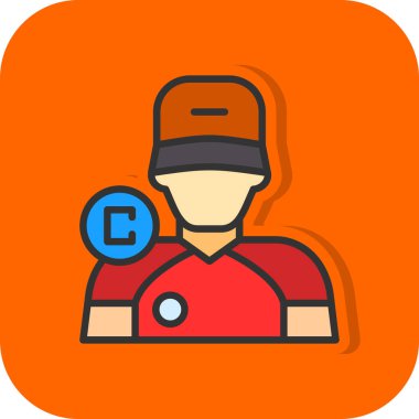 Beyzbol şapkalı bir adamın vektör çizimi