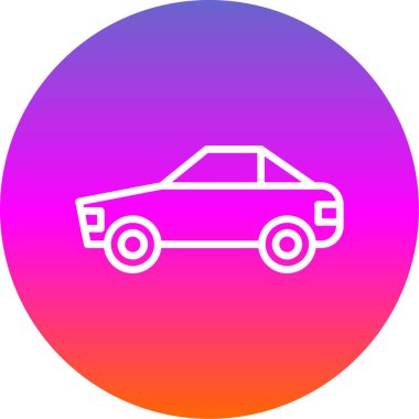 - Araba. Web simgesi basit illüstrasyon 