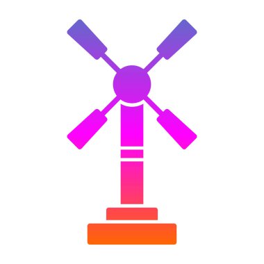 Yel değirmeni simgesi, vektör biçimi