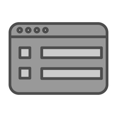 Moda biçimi izole edilmiş arkaplanda tarayıcı web tarayıcı simgesi