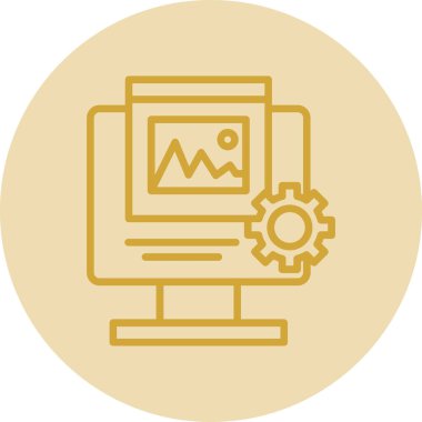 seo modern simgesinin vektör illüstrasyonu