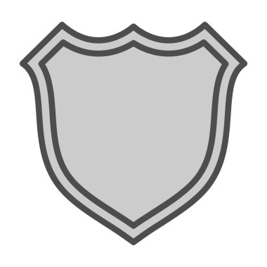 kalkan simgesi, vektör illüstrasyonu basit tasarım