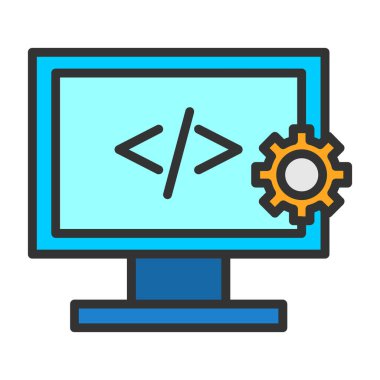 Web tasarım geliştirme simgesi 