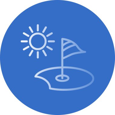 Güneş simgesinin vektör illüstrasyonu