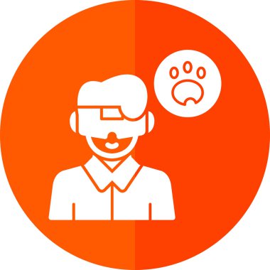 Müşteri hizmetleri ikonu. Müşteri hizmetleri işaretinin vektör illüstrasyonu. Müşteri servisi simgesi