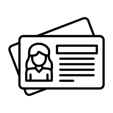 Kimlik kartı simgesi, özet biçimi