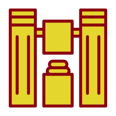 Giysi dizini web simgesi, vektör illüstrasyonu 