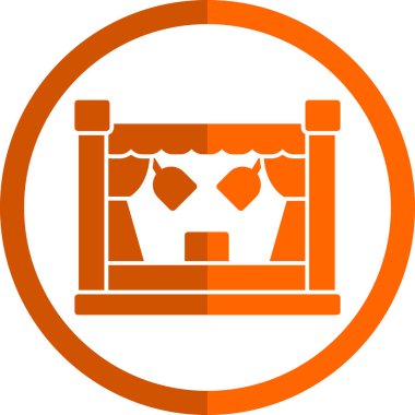 Sahne Ağı simgesi, vektör illüstrasyonu