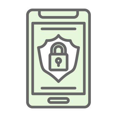 Güvenlik simgesinin vektör illüstrasyonu 