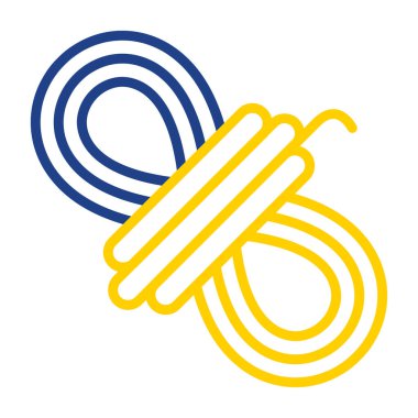 İp düz simgesinin vektör illüstrasyonu