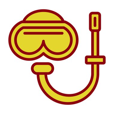 Çizgi film kırmızı borusunun vektör çizimi