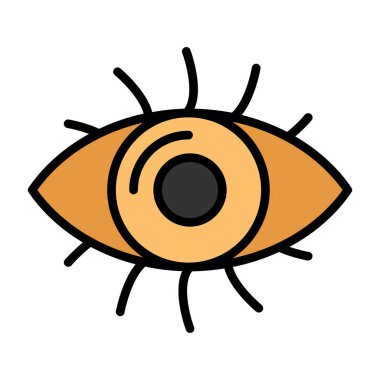 Göz düzlüğü simgesi, vektör çizimi