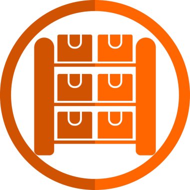 Bir takvim simgesinin vektör illüstrasyonu