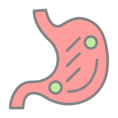 mide ikonu vektör illüstrasyonu 