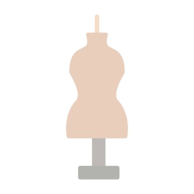 Manken düz vektör simgesi