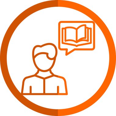 Kitap. Web simgesi basit illüstrasyon