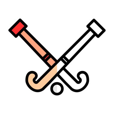 Modern Hokey simgesinin vektör çizimi                          