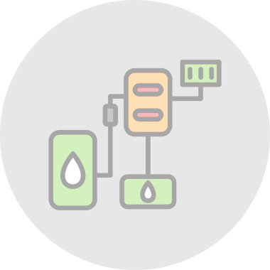 Enerji kavramının modern simgesinin vektör çizimi