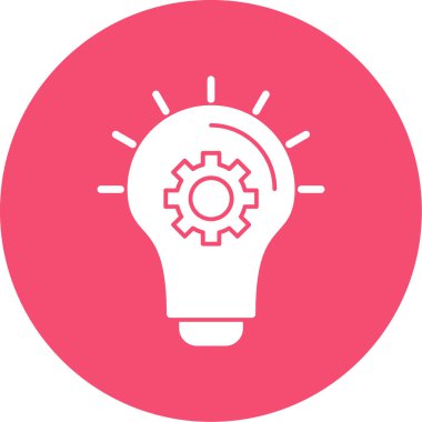 Basit düz fikir kabartma düz vektör simgesi