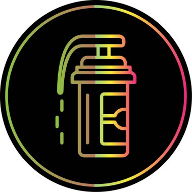 Pepper spray icon, vector illustration