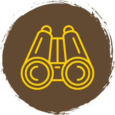 Dürbün simgesi, vektör illüstrasyonu basit tasarım