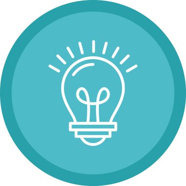 vektör çizim tasarım ampul simgesi 