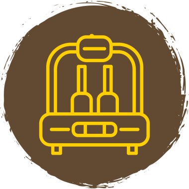 Bagaj web simgesi, vektör çizim