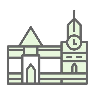 Kiliseye. Web simgesi basit illüstrasyon