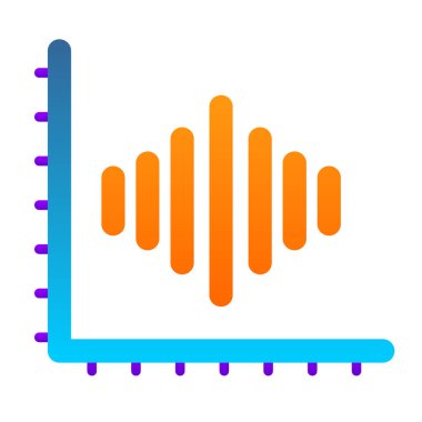ses ses dalgası ikonu vektör çizimi çizimi