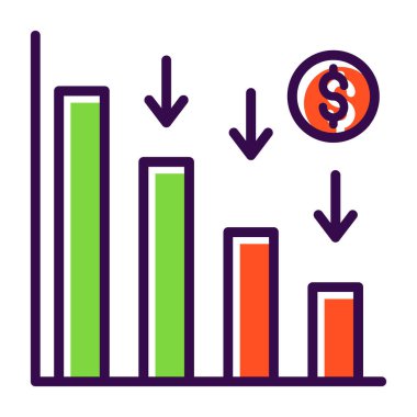 iş grafiği ikon vektör illüstrasyon tasarımı