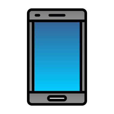 akıllı telefon simgesi, vektör illüstrasyonu basit tasarım