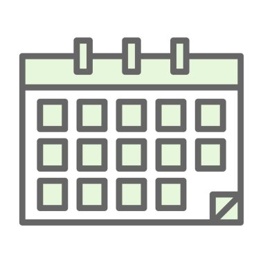 Takvim simgesi, vektör illüstrasyonu basit tasarım