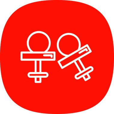 Kol düğmeleri simgesi işaret vektörü, sembol, logo