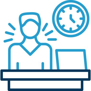 İş adamı ikonu. Taslak çizimi. vektör simgeleri