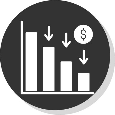 Dolar vektör sembolü düz simge