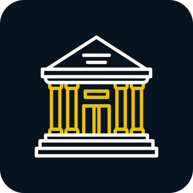 Tasarımınız için arkaplanda ikon vektörü izole edildi