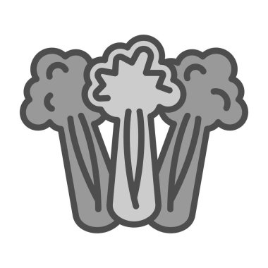 Kereviz simgesi, basit vektör çizimi. Sağlıklı yemek.