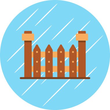 Çit. Web basit illüstrasyonu