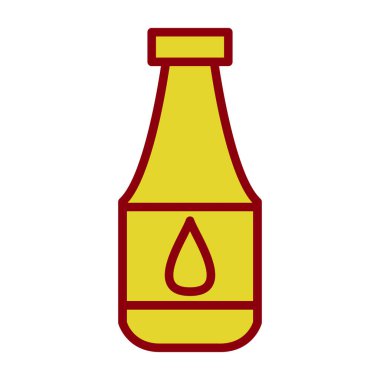 Şişe simgesinin vektör illüstrasyonu 