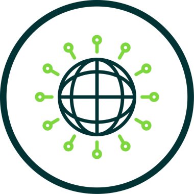 küresel ağ. Basit tasarım