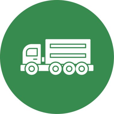 kamyon simgesi, vektör illüstrasyonu basit tasarım