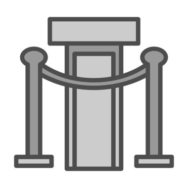 sütun simgesi dış hat vektörü. Sütun. sütun